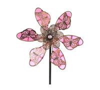Quipulse Glow-in-the-Dark Colorful Butterfly Windmill in Pink Quipulse Pink
