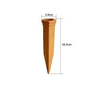 Quipulse Pentagonal Red Pottery Automatic Watering Can in Brown Quipulse Brown