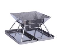 Quipulse Style 1 Outdoor Folding Stainless Steel Barbecue in Silver | Size: Large Quipulse Silver Large