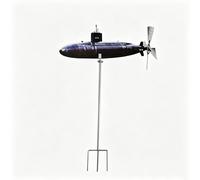 Quipulse Submarine Shaped Windmill Stake for Garden Decoration Quipulse Multicolor