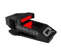 QUIQLITEX2 Tactical Red/White Hands-Free LED Pocket Light, 20-200 Lumens, Aluminum Housing (USB Rechargeable)