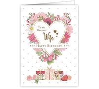 Quire Collections Quire Mac Classic Card Happy Birthday Wife,Pink,115 x 163mm