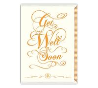 Quire Impressive Card Get Well Soon,Cream/Orange,115x163mm