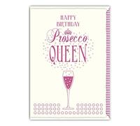 Quire Impressive Card Happy Birthday Queen,Cream/Pink,115x163mm