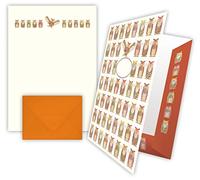 Quire Luxury Owls Design Writing Paper with Envelopes and Keepsake Folder