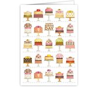 Quire Mac Classic Card Happy Birth Day Cakes,115x163mm