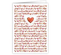 Quire Mac Classic Card Mulitple Hearts,Red,115 x 163mm