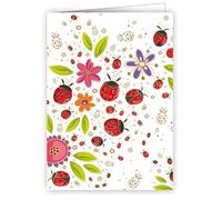 Quire Mini Card Ladybirds,Multicoloured,70x89mm