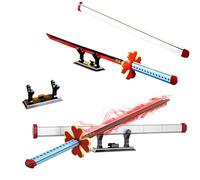 QuirkQuest Anime Sword Building Block Sets, 99.7cm Long Samurai with Scabbard and Stand Model Toys, Cosplay Toys Kit Gifts for Kids Adults(780Pcs)
