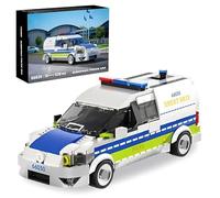 QuirkQuest European Police Van Building Blocks Set, 430 PCS Police Vehicle Model Toys, Educational Car Construction Bricks Kit for Teens & Adults (14+), Ideas Gifts for Decor Enthusiasts & Collectors