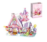 QuirkQuest Fantasy Candy House Building Blocks Set, 547Pcs Constructions Street View Building Bricks Kit, City Series Architecture Model Toys, Ideas Gifts for Girls and Boys Kids Adults