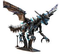 QuirkQuest Frost Dragon Building Blocks Set, 1607 PCS Magic Animal Bricks Kit, Cool Dragon Model Toys, Collectible Ideas Gifts for Game Fans Boys Kids Adults