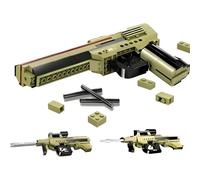 QuirkQuest Gun Building Block Set, 3in1 Simulation Blaster Model Toys, Military Weapon Building Bricks Kit, Ideas Gifts for Kids Adults and Office Home Decro(202 PCS)