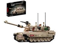 QuirkQuest M1 Main Battle Tank Building Blocks Set, 1002PCS Military Weapons Vehicles Bricks Kit, STEM WW2 Army War Tank Model Toys, Ideas Gifts for Kids Adults