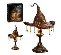 QuirkQuest Magic Hat Building Blocks Set, 698PCS Witch Hat Model Toy, Wizard Weapon Building Brick Kit, Unique Tabletop Decor, Fine Gifts for Fans, Adults and Fantasy Enthusiasts