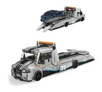 QuirkQuest Modified Tow Truck Building Blocks Kit - Heavy-Duty Vehicle Model Toys, Collectible Technick Construction Car Toy for Teens Adults and Home Office Decor(672Pcs)
