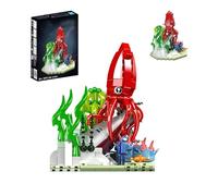 QuirkQuest Octopus Building Blocks Set, 416PCS Marine Animals Model Toys, Ocean Plants Collection Building Bricks Kit, Ideas Gifts for Kids Adults and Office Home Decor
