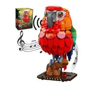 QuirkQuest Parrot Building Blocks Set, Creator Animals Bird Building Model Toys, Animal Bricks Kit for Home and Office Art Decor, Ideas Gifts Toys for Adults and Teens Age 14+