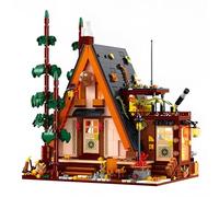 QuirkQuest Wood Cabin Building Blocks Set, 2070PCS Autumn House Building Bricks Toys, Cabin Construction Kits,Stem Forest Treehouse Model Toys, Birthday Ideas Gifts for for Adults Kids