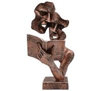 Quirky Boutique Singing Lovers Sculpture, Home Decor, Decorative Home Accessories, Bronze Mantlepiece Fireplace Ornaments for Living Room, Modern Funky Unusual Statues, House Warming New Home Gifts