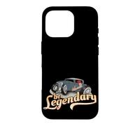 Quirky Cartoon Oldtimer Hot Rod Rockabilly Be Legendary Case for iPhone 16 Pro