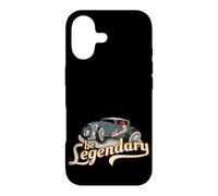 Quirky Cartoon Oldtimer Hot Rod Rockabilly Be Legendary Case for iPhone 17