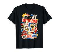 Quirky Cat Zine Retro Paper Collage for Artsy Creative Minds Value Graphic T-Shirt