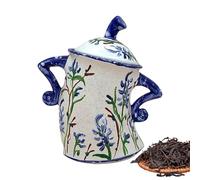Quirky Crock - Bold Pot for Sweets | Hand-Painted Ceramic Feel with Sculpted Arm & Removable Top for Offices, Studies, Bathrooms and Lounges