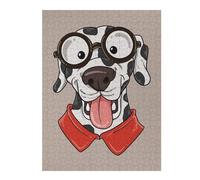 Quirky Dalmatian Artistic Wooden Jigsaw Puzzle for Adults, 500 PCS