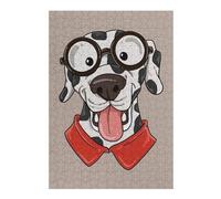 Quirky Dalmatian Illustrated Jigsaw Puzzle for Adults, 300 PCS