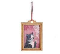 Quirky Framed Christmas Tree Ornaments: Uniquely Shaped Christmas Tree Ornaments, Vintage Decorations, Imaginative Artistic Style, Fun Little Trinkets, Unique Gifts For Friends And Family. (C)