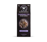 Quirky Monkey - Chamomile Tea with Reishi Mushroom, Night-Tea Night! - Chamomile Flowers & Reishi Mushroom Pieces - Sweet & Fragrant, Vegan & Gluten Free - 15 x Teabags