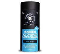 Quirky Monkey - Salted Caramel Mushroom Hot Chocolate - Sweet 'N' Salty!, Complimenting Trio Blend of Lion's Mane, Reishi & Cordyceps Extracts - 150g Tube