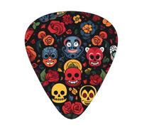 Quirky prints Printed pick set - 12 pieces, thin, medium and thick guitar picks, suitable for guitar, bass, electric guitar and ukulele