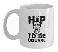 Quirky Printz Novelty It's Hip To Be Square American Psycho Gift Slogan Mug SK138