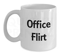 Quirky Printz Novelty Office Flirt Gift Slogan Mug SK93