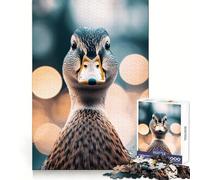 Quirky Quack - Duck with A Curious Gaze 1000 Pieces Jigsaw Puzzles for Adults Strengthen Memory Casual Fun Clean Edge Classic Gift (38x26cm)