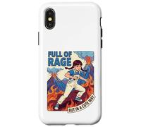 Quirky Retro Humor Full of Fury Adorable Youth Chaos Case for iPhone X/XS