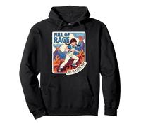 Quirky Retro Humor Full of Fury Adorable Youth Chaos Pullover Hoodie