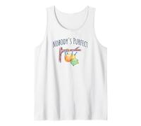 Quirky Upside Down Cat Nobody's Purfect Tank Top
