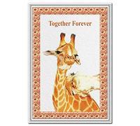 Quirky Valentines Cards - Alternative Valentine Unusual Love Funny - Cool Design (Giraffe Valentine Card)