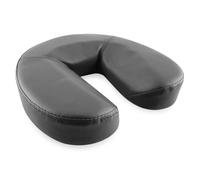 QUIRUMED Face Cushion, Horseshoe Shape, 29 x 27 x 7 cm, Black, Foam Padding, for Yoga, for Fitness, for Massage
