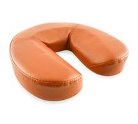 QUIRUMED Face Cushion, Horseshoe Shape, 29 x 27 x 7 cm, colour Orange, Foam padding, for Yoga, for Fitness, for Massage