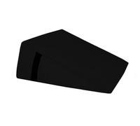 QUIRUMED Triangular cushion, measures 28 x 30 x 13 cm, black, ergonomic, leatherette, flexible filling, massage cushion, physiotherapy, back support