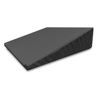 Quirumed Wedge Cushion, Measures 40 x 50 x 13 cm, Colour Black, Ergonomic, Leatherette, Flexible padding, Massage Cushion, Physiotherapy, Back Support, Back Support