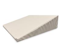 Quirumed Wedge Cushion, Measures 40 x 50 x 13 cm, Colour White, Ergonomic, Leatherette, Flexible padding, Massage Cushion, Physiotherapy, Back Support, Back Support