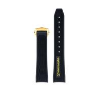 Quirxio For Omega Speedmaster Moonwatch 300 AT150 PLANET OCEAN 600 Watch Strap 20mm To 21mm Crocodile Leather Strap For Men's And Women's(Black Yellow 3,21mm)
