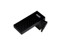 Quirxio Matte Black Mirror Waterfall Basin Faucet, Intelligent Digital Display Deck-Mounted Mixer Tap(B)