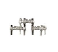 Quist Candle Holder Set of 3 Brushed Chrome