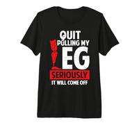 Quit Pulling My Leg Funny Leg Arm Amputee Handicap Humor Pun Premium T-Shirt